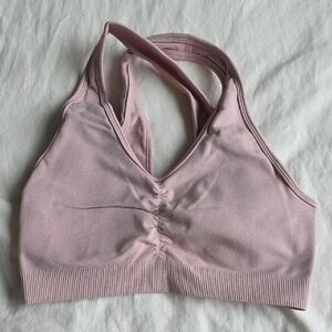 Alphalete Light Pink Amplify Sports Bra